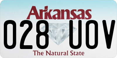 AR license plate 028UOV