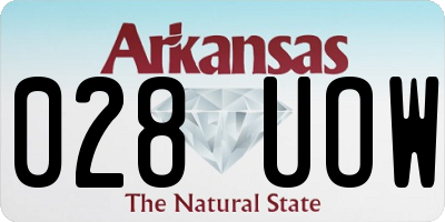 AR license plate 028UOW