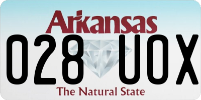 AR license plate 028UOX