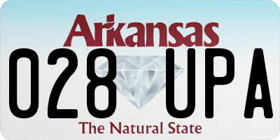AR license plate 028UPA