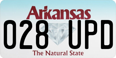 AR license plate 028UPD