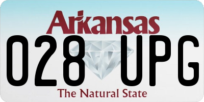AR license plate 028UPG
