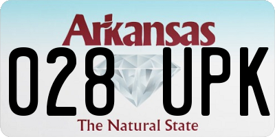 AR license plate 028UPK