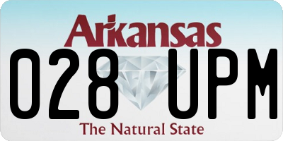 AR license plate 028UPM