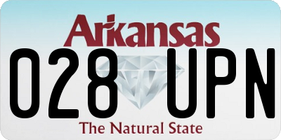 AR license plate 028UPN
