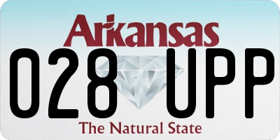 AR license plate 028UPP