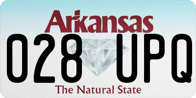 AR license plate 028UPQ
