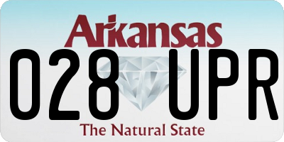AR license plate 028UPR