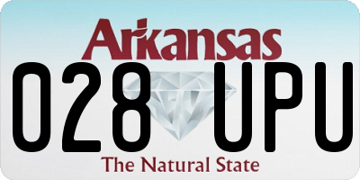 AR license plate 028UPU