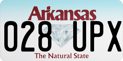 AR license plate 028UPX