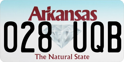 AR license plate 028UQB
