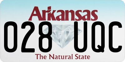 AR license plate 028UQC