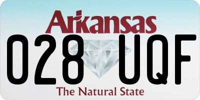 AR license plate 028UQF