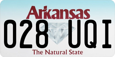 AR license plate 028UQI