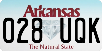 AR license plate 028UQK