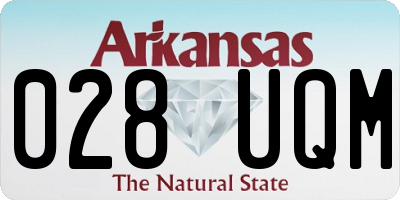 AR license plate 028UQM