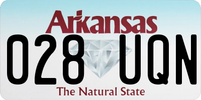 AR license plate 028UQN