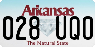 AR license plate 028UQO