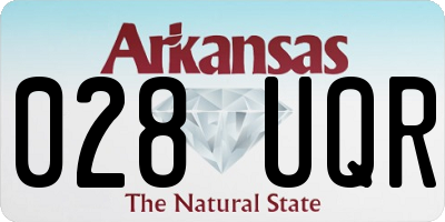 AR license plate 028UQR