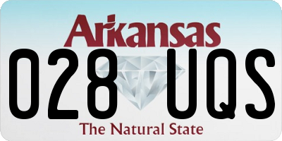 AR license plate 028UQS
