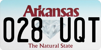 AR license plate 028UQT