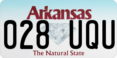 AR license plate 028UQU