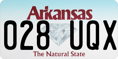 AR license plate 028UQX