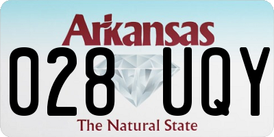 AR license plate 028UQY