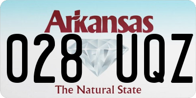AR license plate 028UQZ
