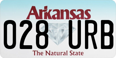AR license plate 028URB