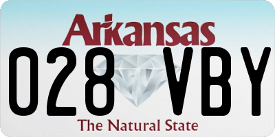 AR license plate 028VBY
