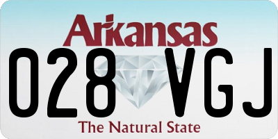 AR license plate 028VGJ