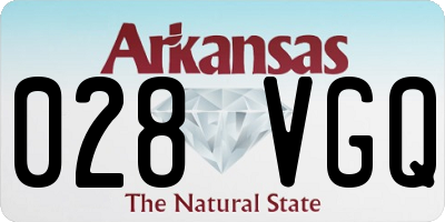 AR license plate 028VGQ