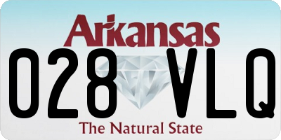 AR license plate 028VLQ