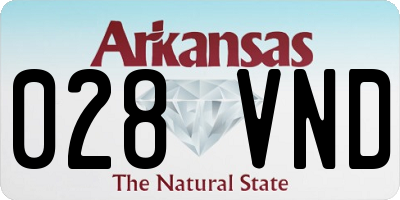 AR license plate 028VND