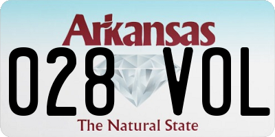 AR license plate 028VOL