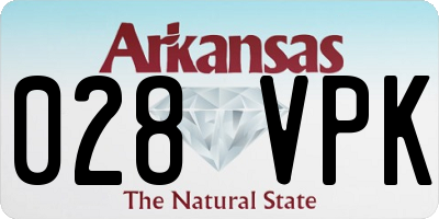 AR license plate 028VPK