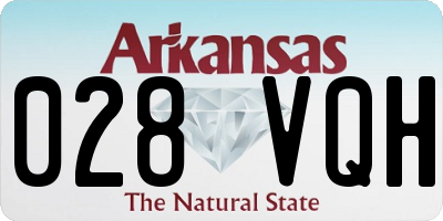 AR license plate 028VQH