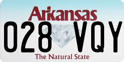 AR license plate 028VQY