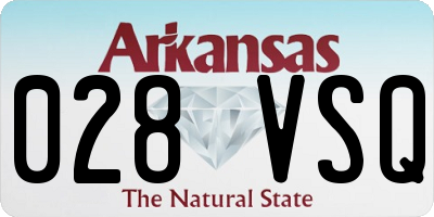 AR license plate 028VSQ
