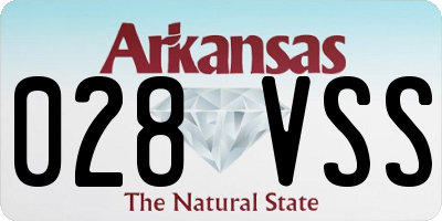 AR license plate 028VSS