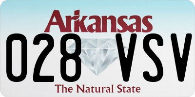 AR license plate 028VSV