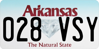 AR license plate 028VSY