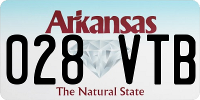 AR license plate 028VTB