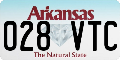 AR license plate 028VTC