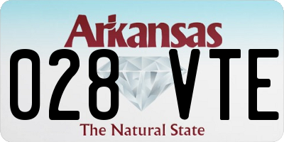 AR license plate 028VTE