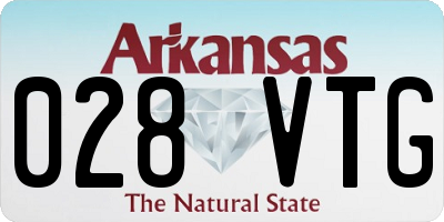 AR license plate 028VTG