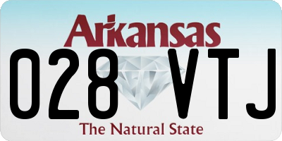 AR license plate 028VTJ