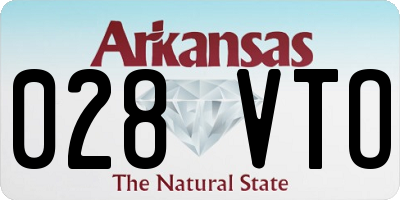 AR license plate 028VTO