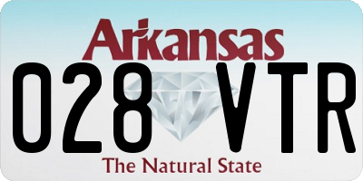 AR license plate 028VTR
